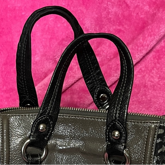 Coach Madison Ocelot Black and Gray Leopard Satchel and Wallet - Picture 8 of 16